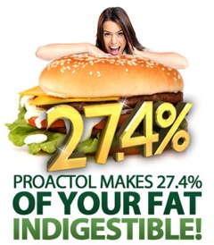 Proactol can bind fat