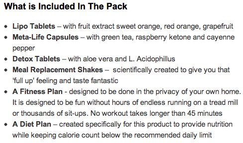 whats included in the 6 Week Bikini Body Diet